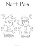 North Pole Coloring Page