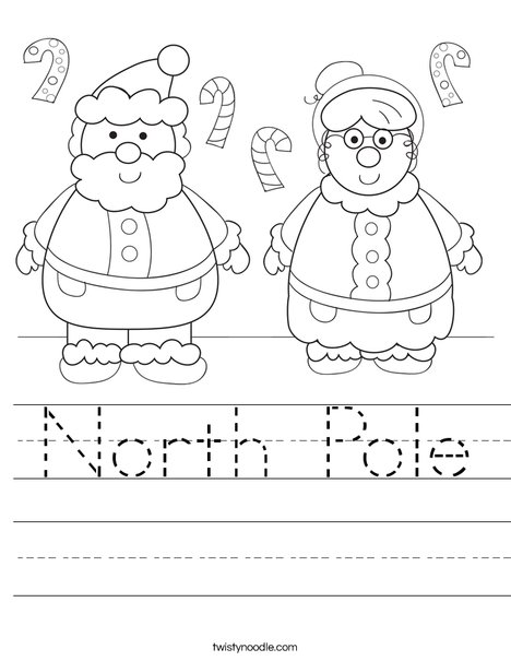 Santa and Mrs. Claus Worksheet