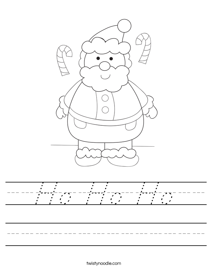 Ho Ho Ho Worksheet