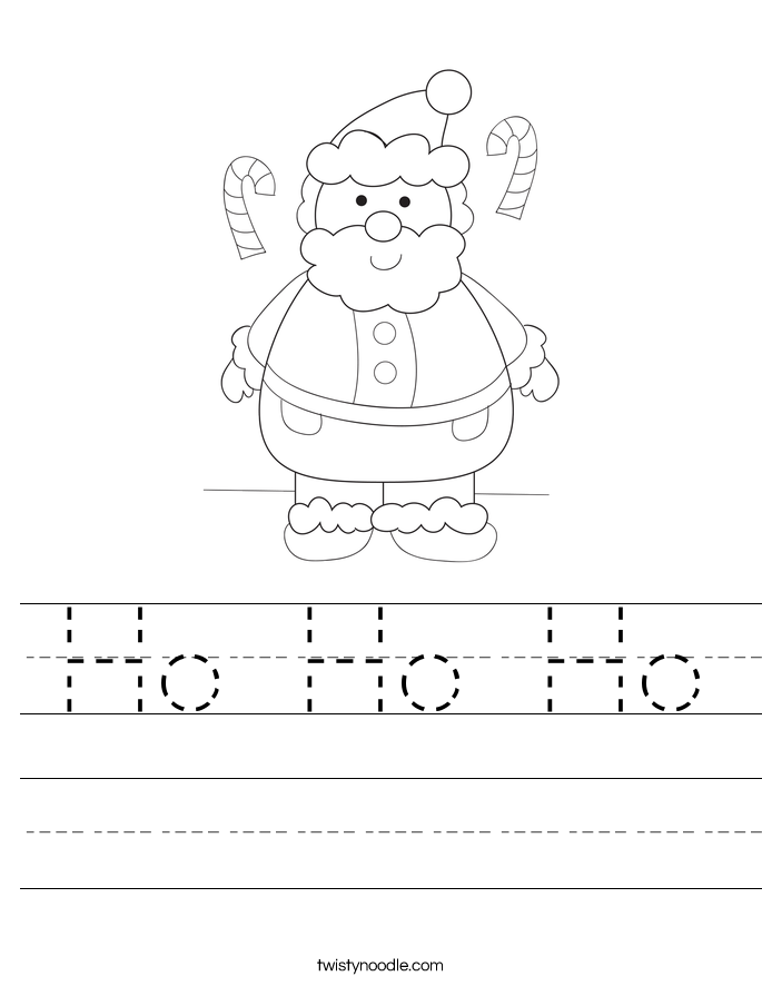 Ho Ho Ho Worksheet