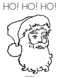 HO HO HO Coloring Page