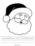 Countdown to Christmas Coloring Page - Twisty Noodle