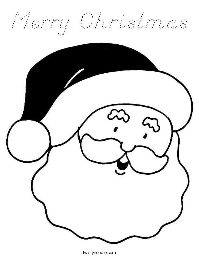 Merry Christmas Coloring Page