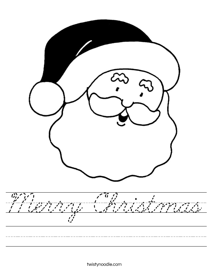 Merry Christmas Worksheet