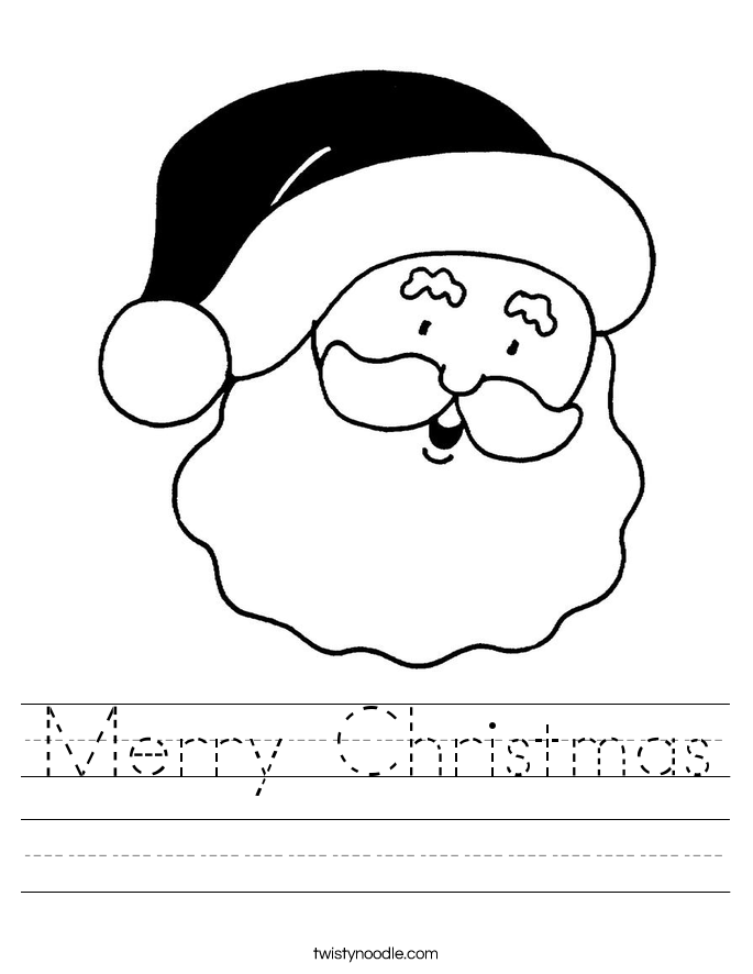 Merry Christmas Worksheet