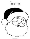 Santa Coloring Page