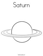 Saturn Coloring Page
