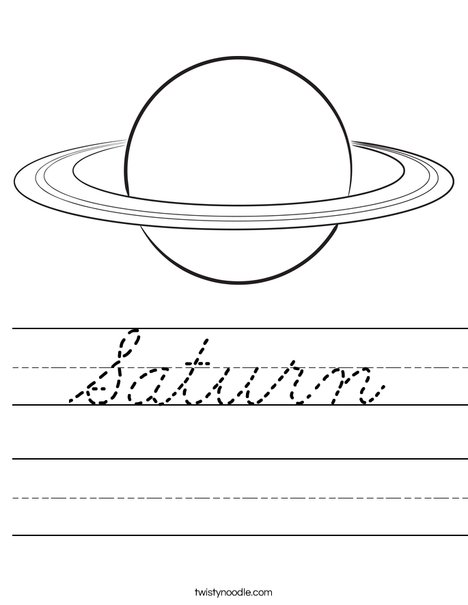 Saturn Worksheet