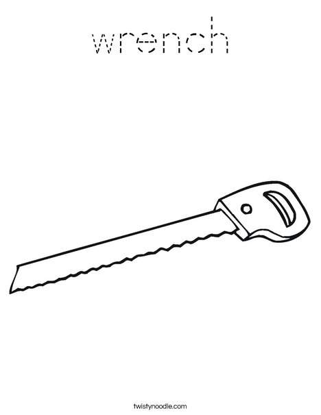 Saw Coloring Page