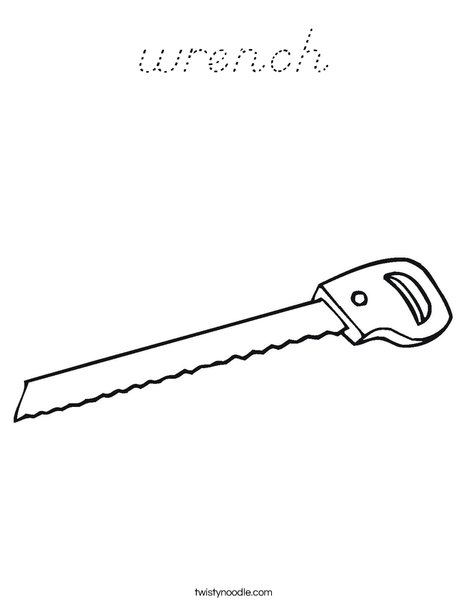 Saw Coloring Page