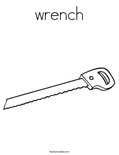 wrench Coloring Page