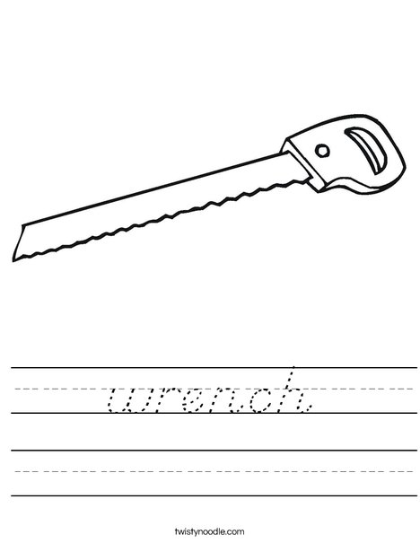 Saw Worksheet