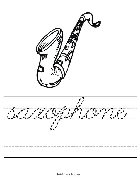 Sax Worksheet