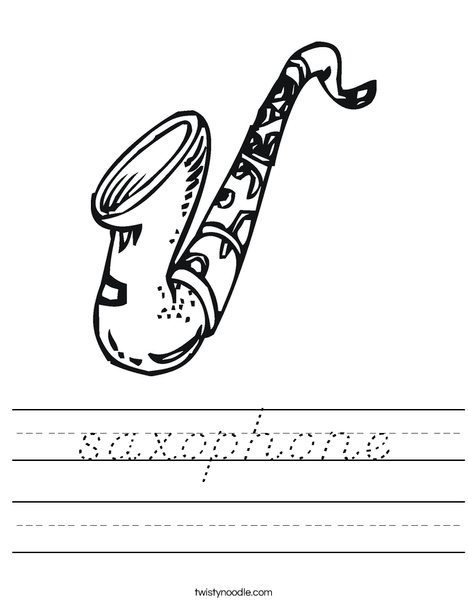 Sax Worksheet