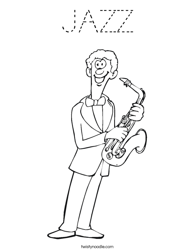 JAZZ Coloring Page