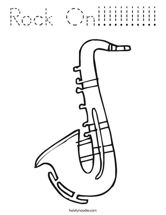 Rock On!!!!!!!!!!! Coloring Page