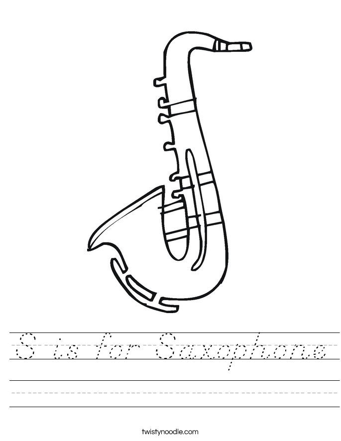 Как нарисовать саксофон карандашом поэтапно для детей