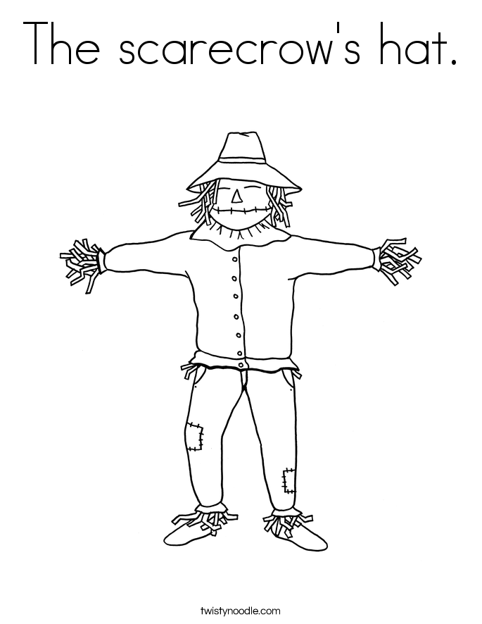 Printable Scarecrow Hat Template