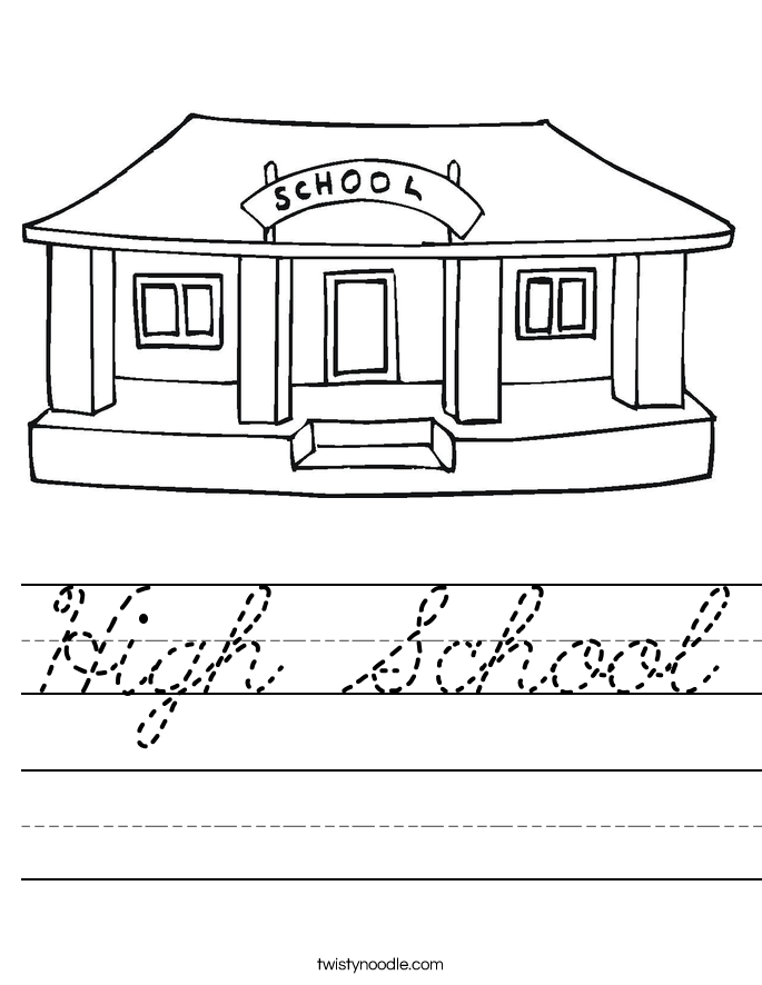 High School Worksheet