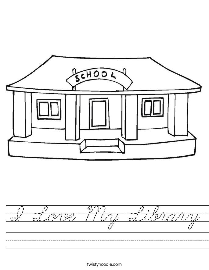 I Love My Library Worksheet