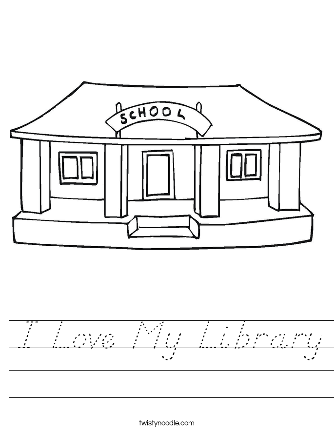 I Love My Library Worksheet