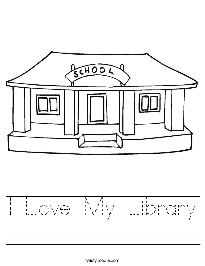 I Love My Library Worksheet