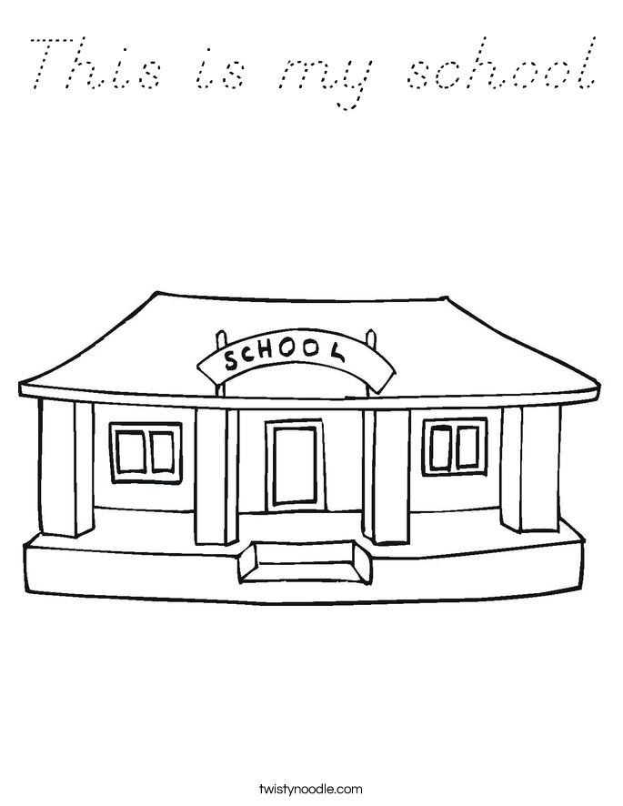 This is my school Coloring Page