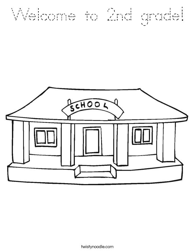 Welcome to 2nd grade! Coloring Page
