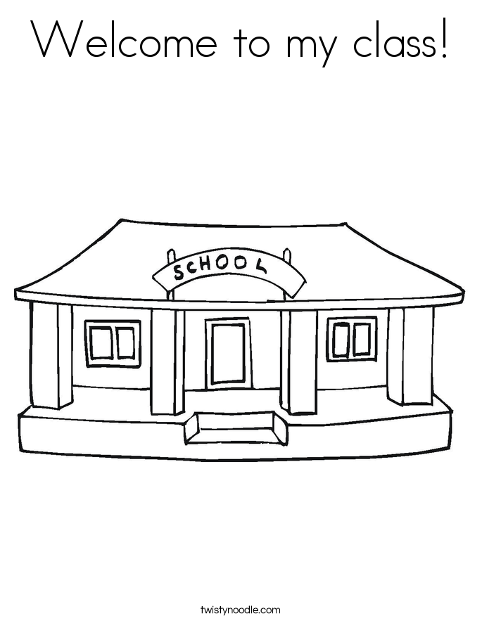 Welcome to my class! Coloring Page