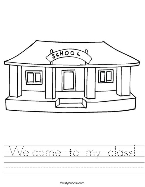 I Love My School Worksheet