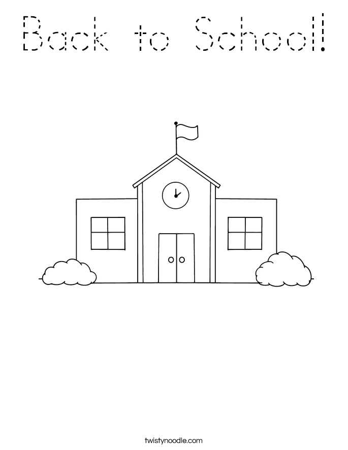 Back to School! Coloring Page