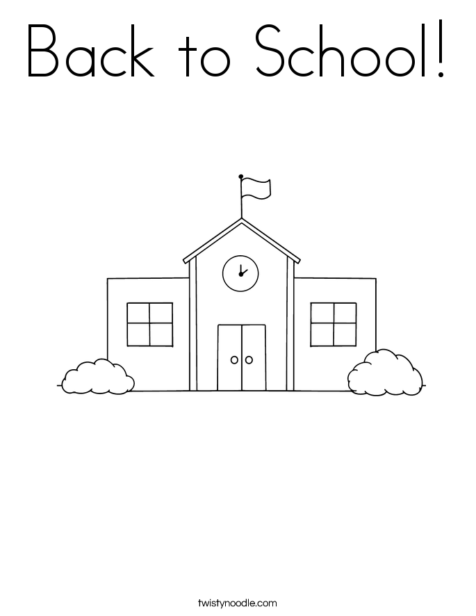 Back to School! Coloring Page