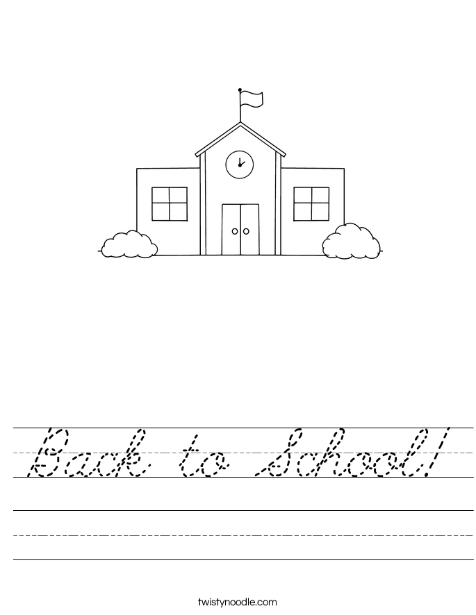 Back to School! Worksheet