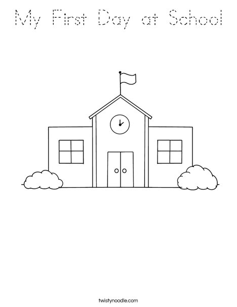 School Coloring Page