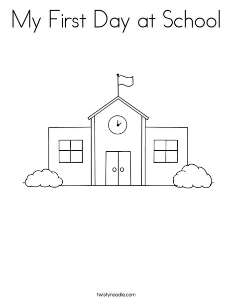 School Coloring Page
