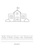 My First Day at School Worksheet