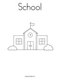 School Coloring Page