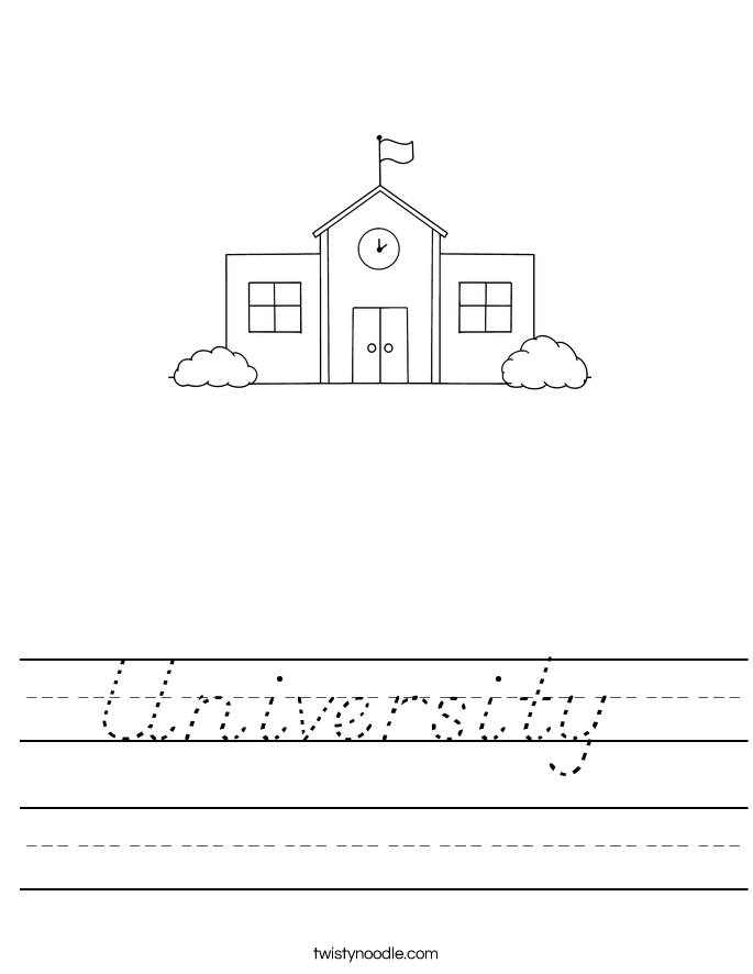 University  Worksheet