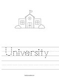 University  Worksheet