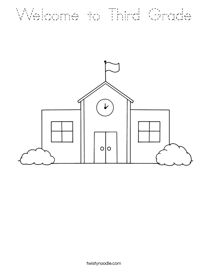 Welcome to Third Grade Coloring Page