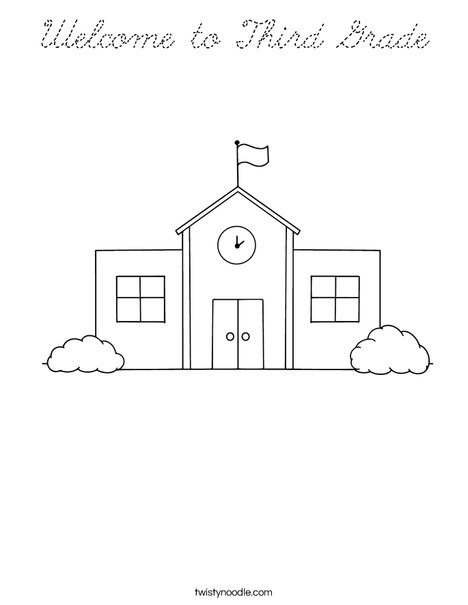School Coloring Page
