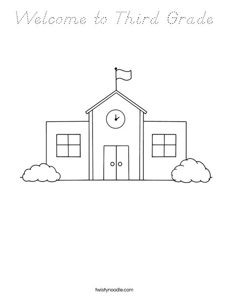 School Coloring Page