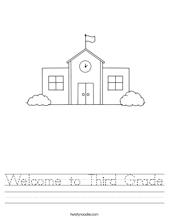 Welcome to Third Grade Worksheet