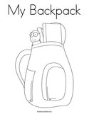 My Backpack Coloring Page