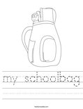 my schoolbag Worksheet