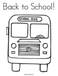 Back to School! Coloring Page