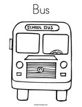Bus Coloring Page
