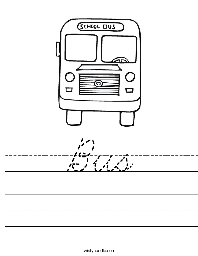 Bus Worksheet