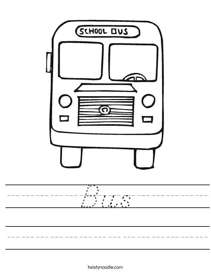 Bus Worksheet