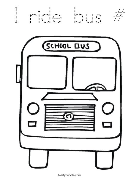 Back to School Bus Coloring Page